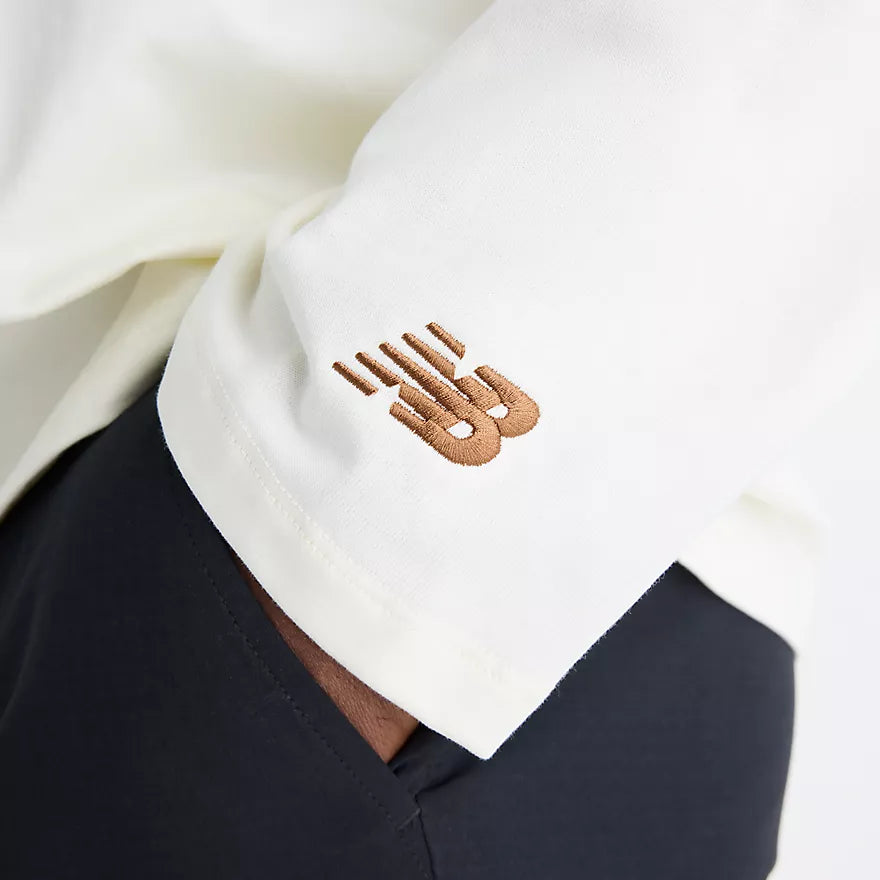 New Balance - Sport Legacy Rugby Shirt in Angora with Breakfast Tea