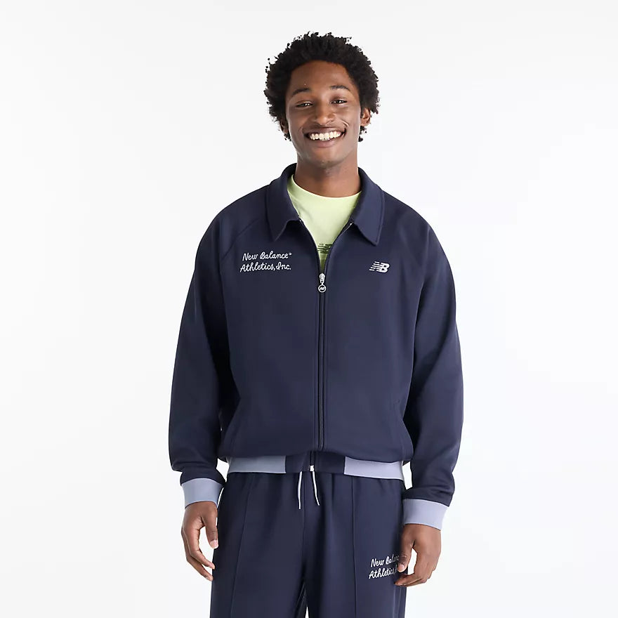 New Balance - Sport Legacy Pique Jacket In Dark Night