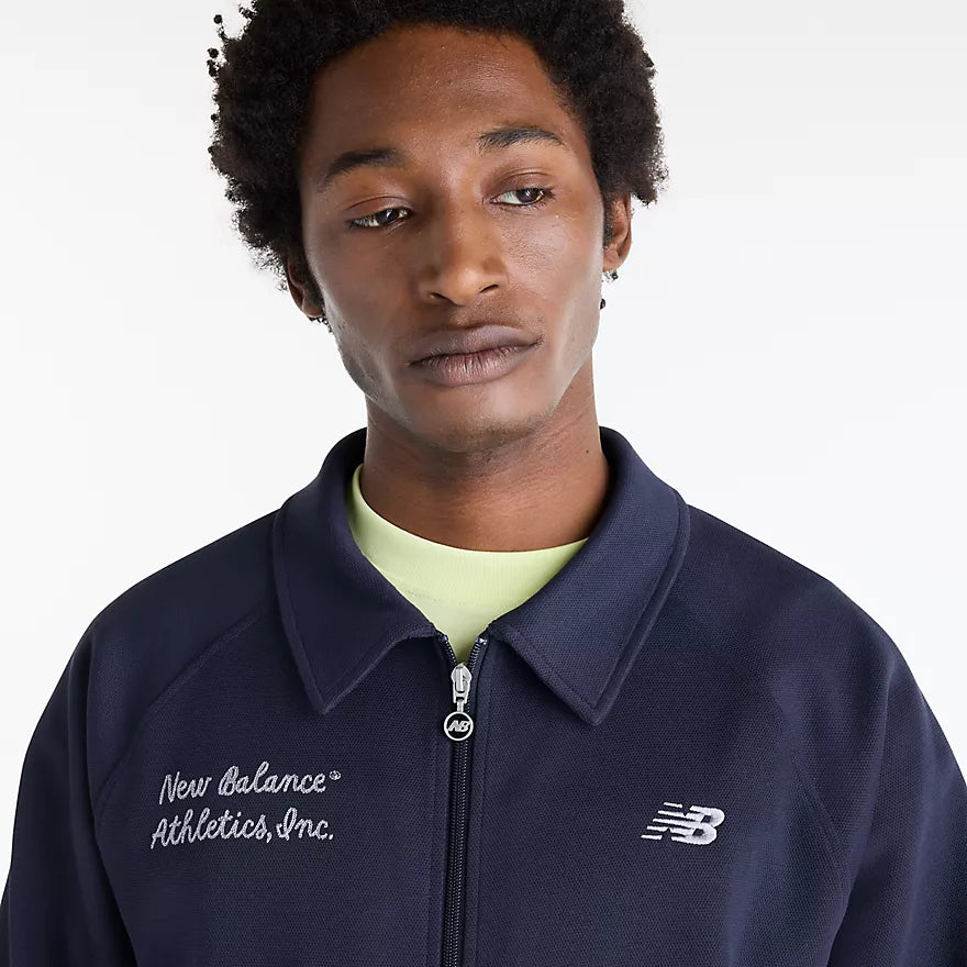 New Balance - Sport Legacy Pique Jacket In Dark Night