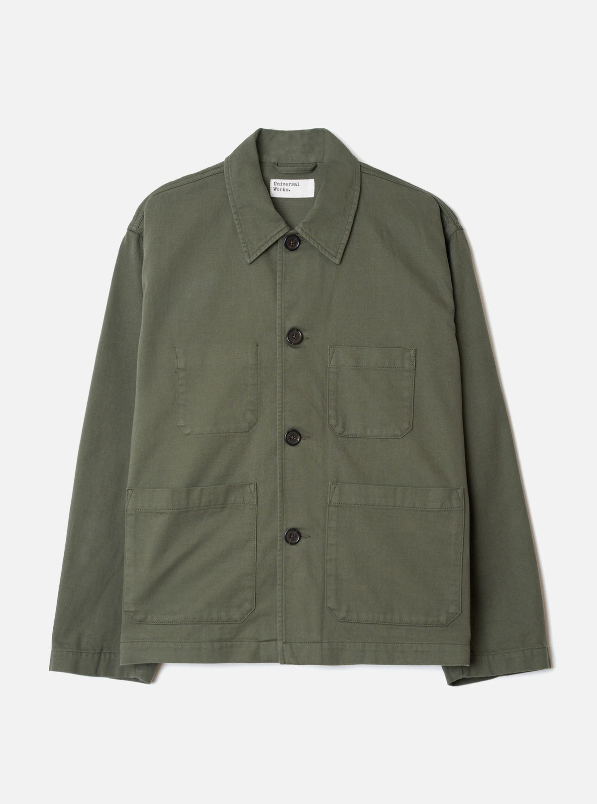 Universal Works - Ives Jacket in Olive Slub Sateen