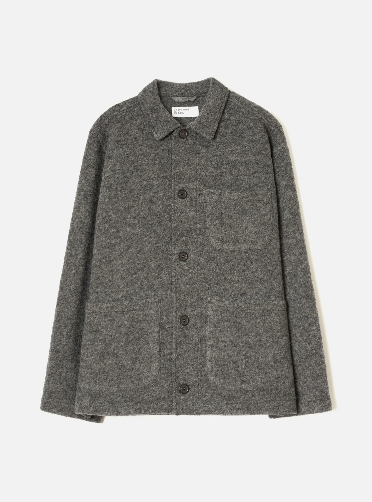 Universal Works - Field Jacket in Grey Marl Fleece
