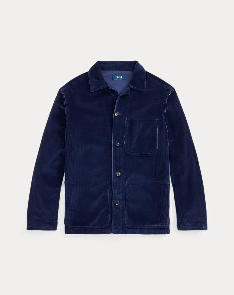 Polo Ralph Lauren - Corduroy Utility Overshirt in Newport Navy