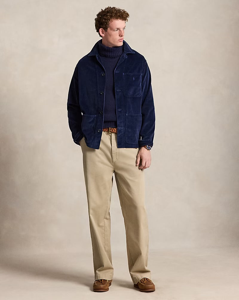Polo Ralph Lauren - Corduroy Utility Overshirt in Newport Navy