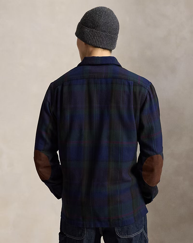 Polo Ralph Lauren - Classic Fit Plaid Suede-Trim Twill Shirt