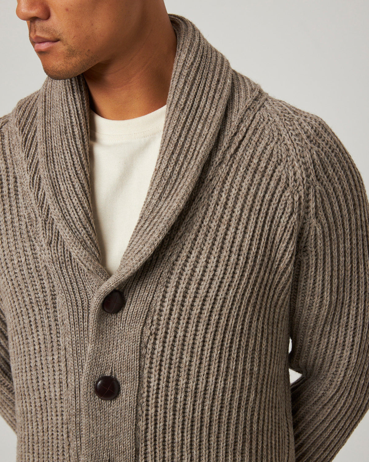 Peregrine - Wilkinson Cardigan in Oak Merino