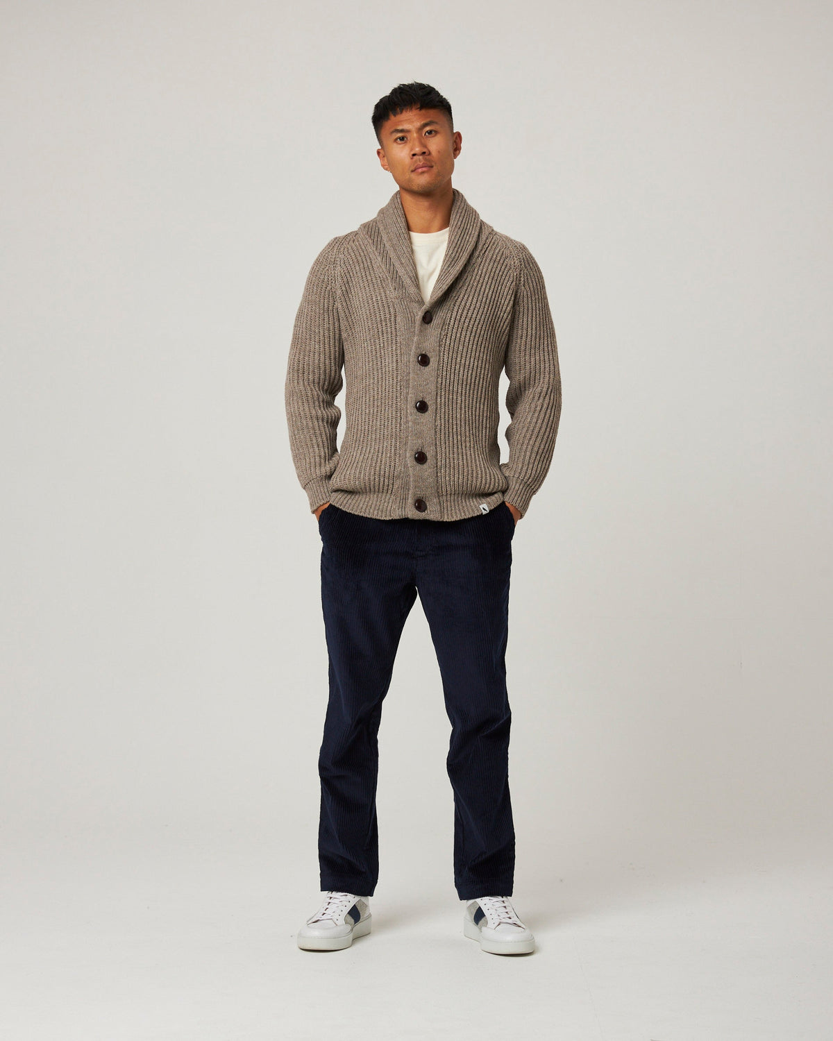 Peregrine - Wilkinson Cardigan in Oak Merino