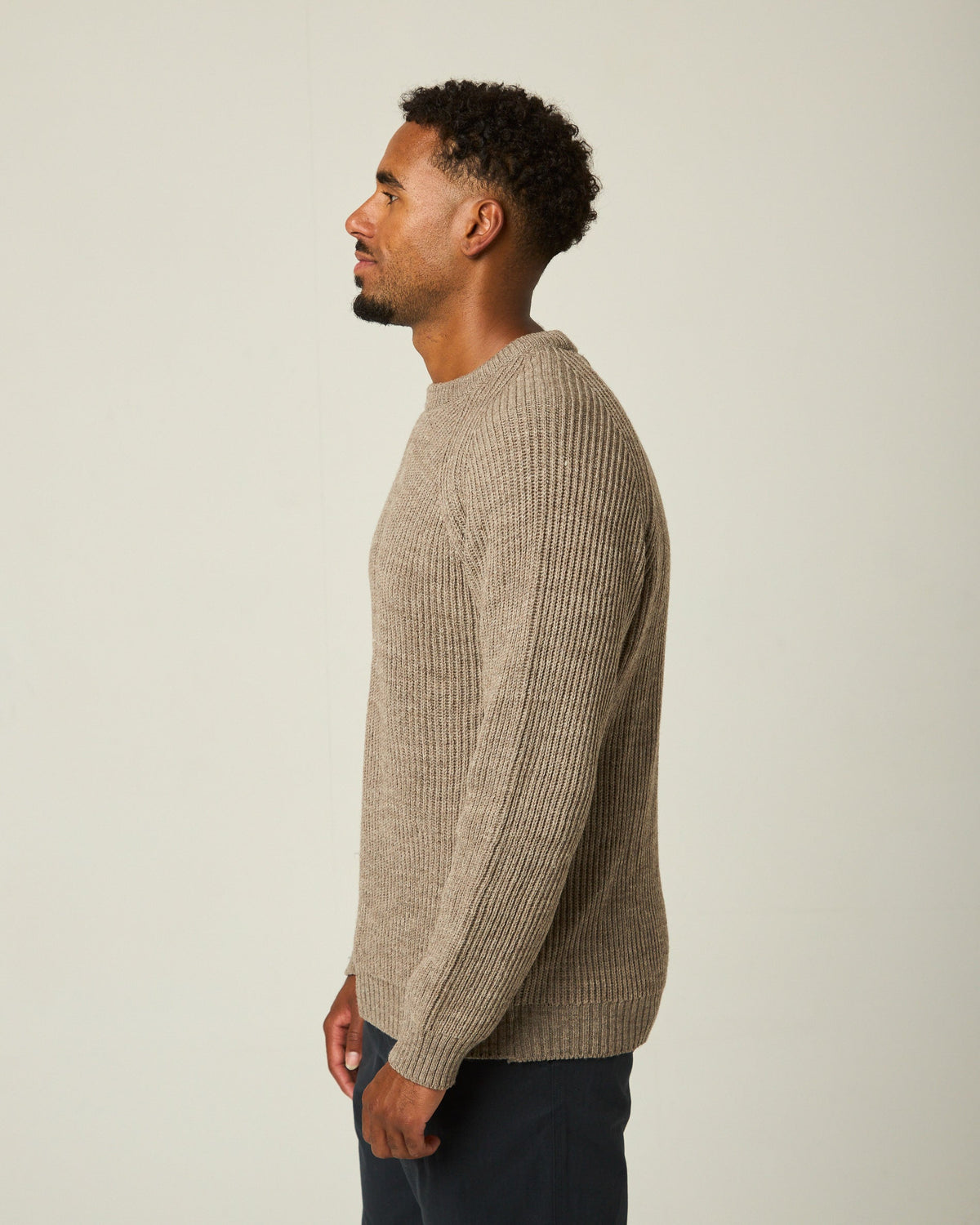 Peregrine - Ford Crew Jumper in Oak Merino
