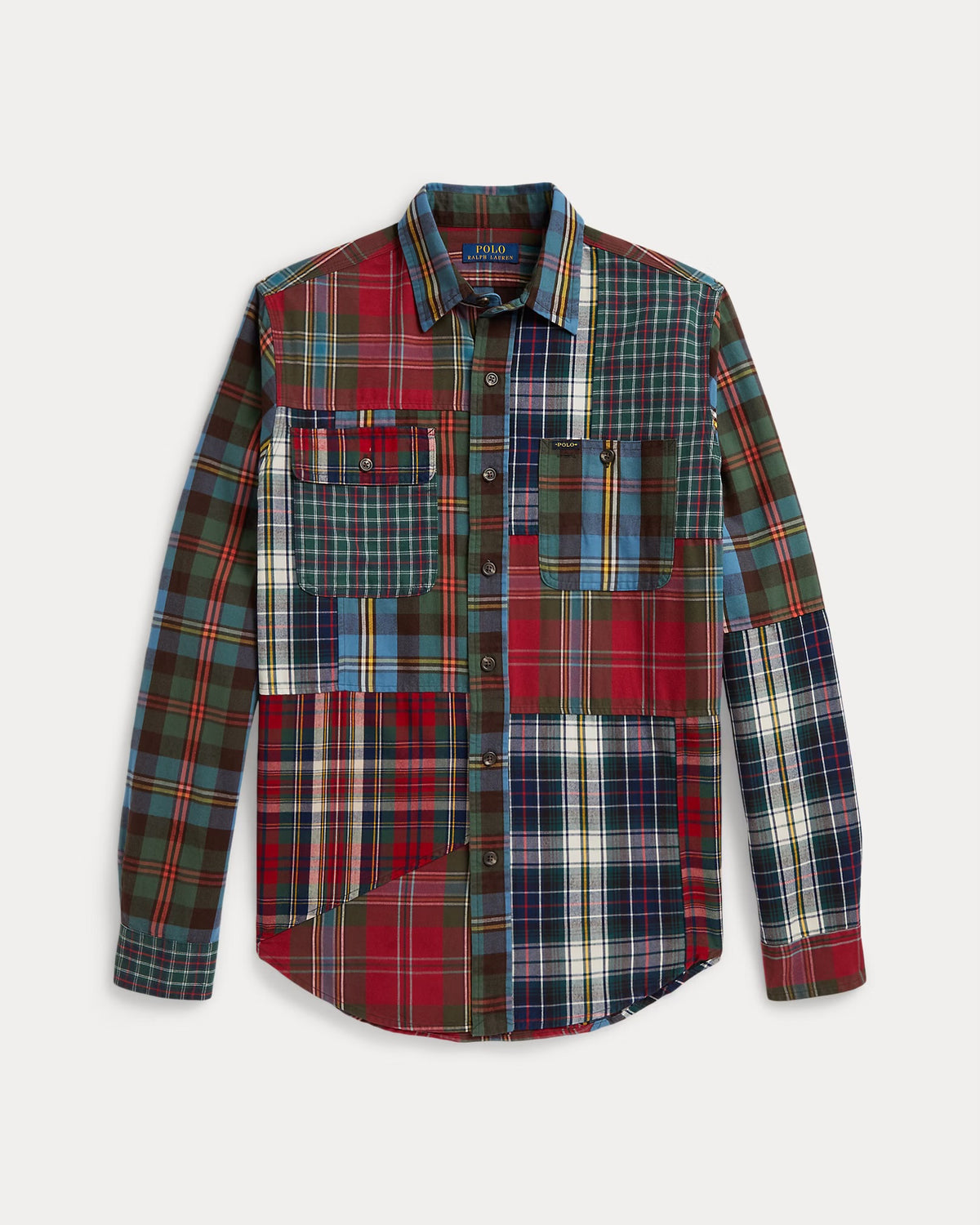 Polo Ralph Lauren - Classic Fit Patchwork Plaid Oxford Shirt in Pieced Ancient Tartan