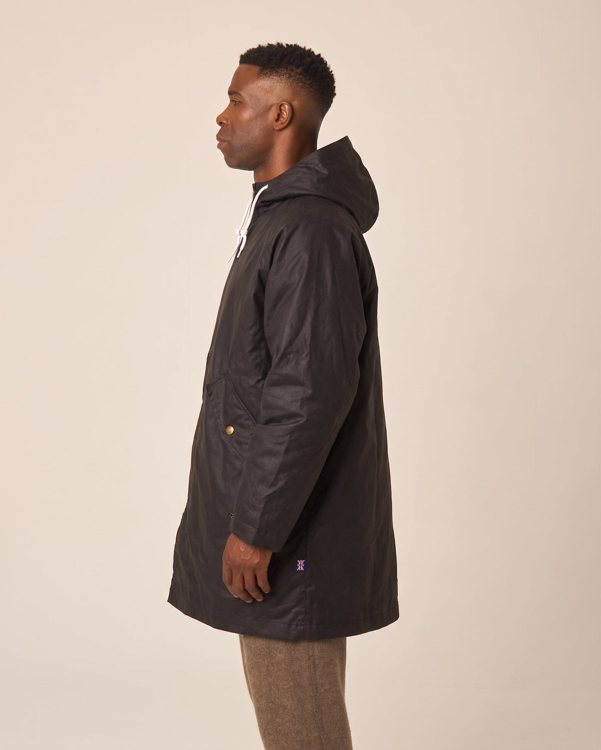 Peregrine - Unisex Woodchester Waxed Cagoule in Black