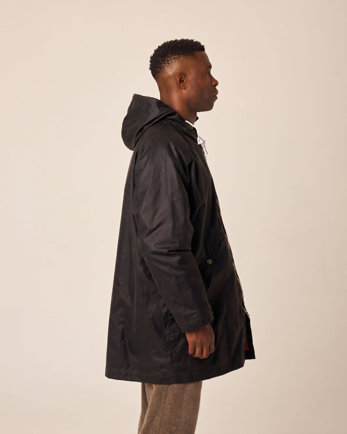 Peregrine - Unisex Woodchester Waxed Cagoule in Black