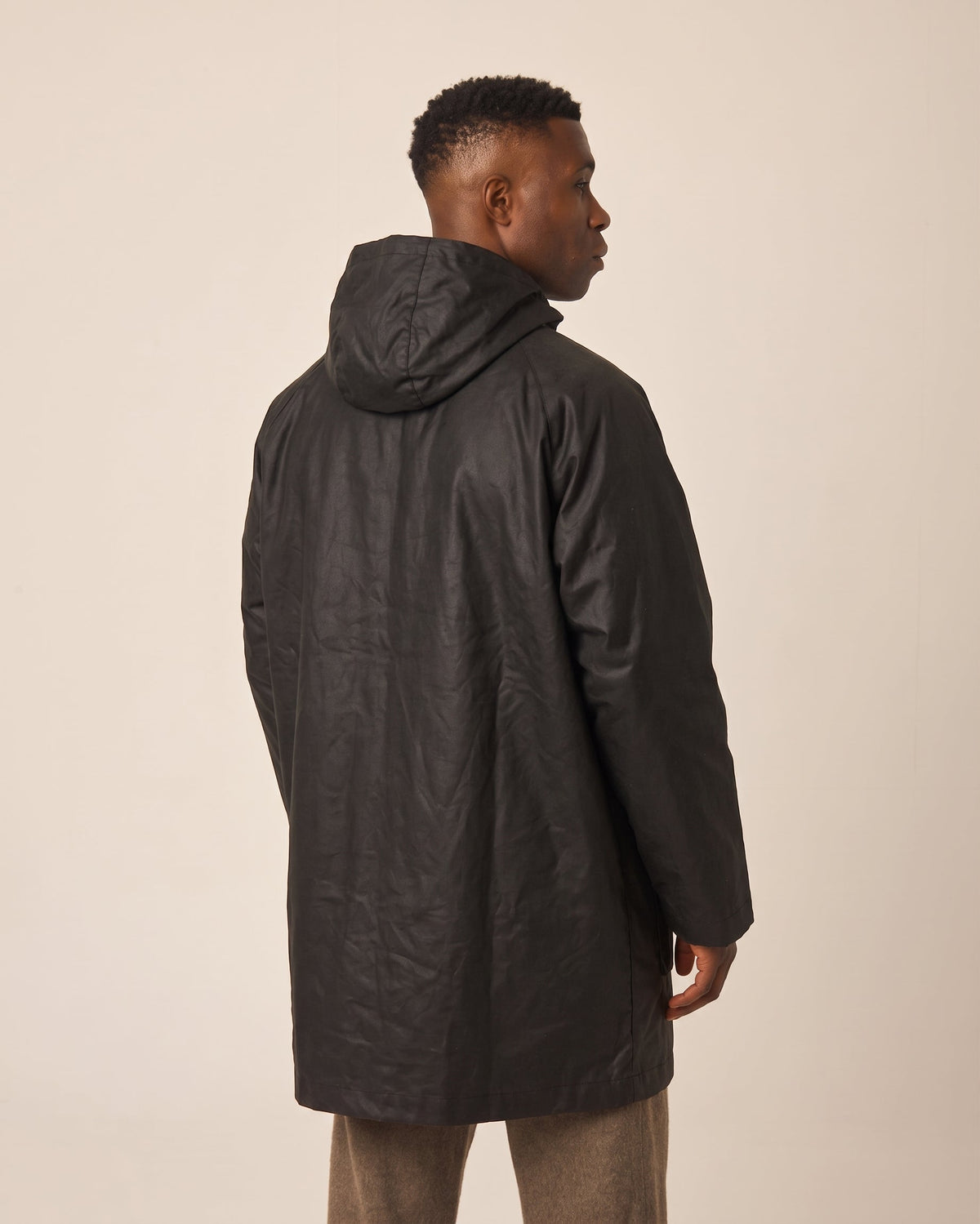 Peregrine - Unisex Woodchester Waxed Cagoule in Black