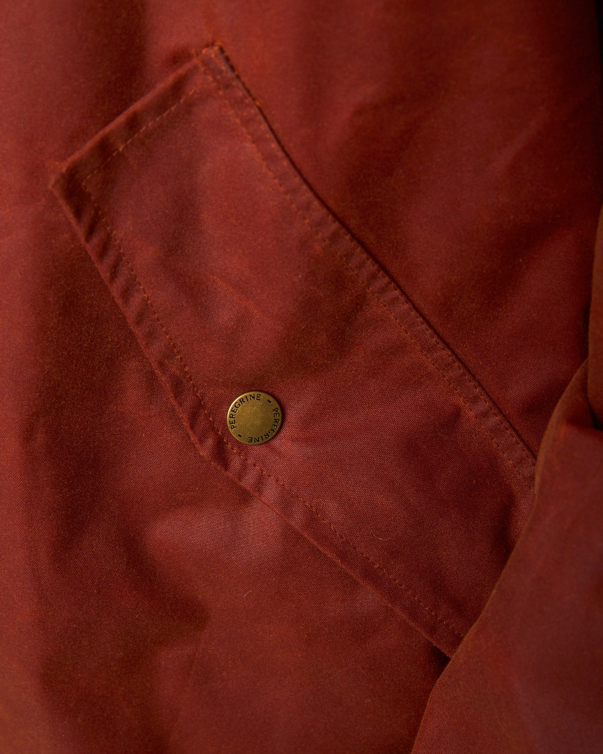 Peregrine - Unisex Woodchester Waxed Cagoule in Brick