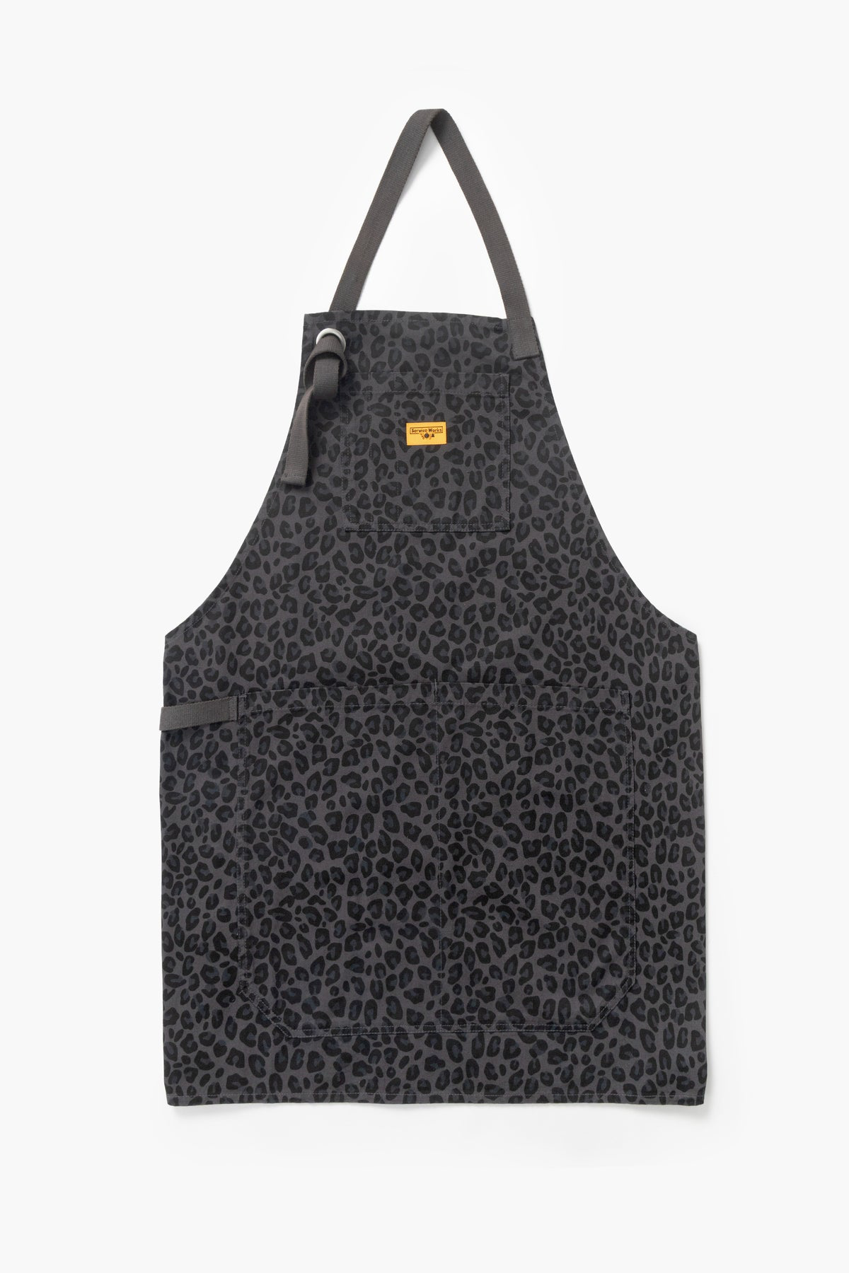 Service Works - Patterned Apron in Black Leopard