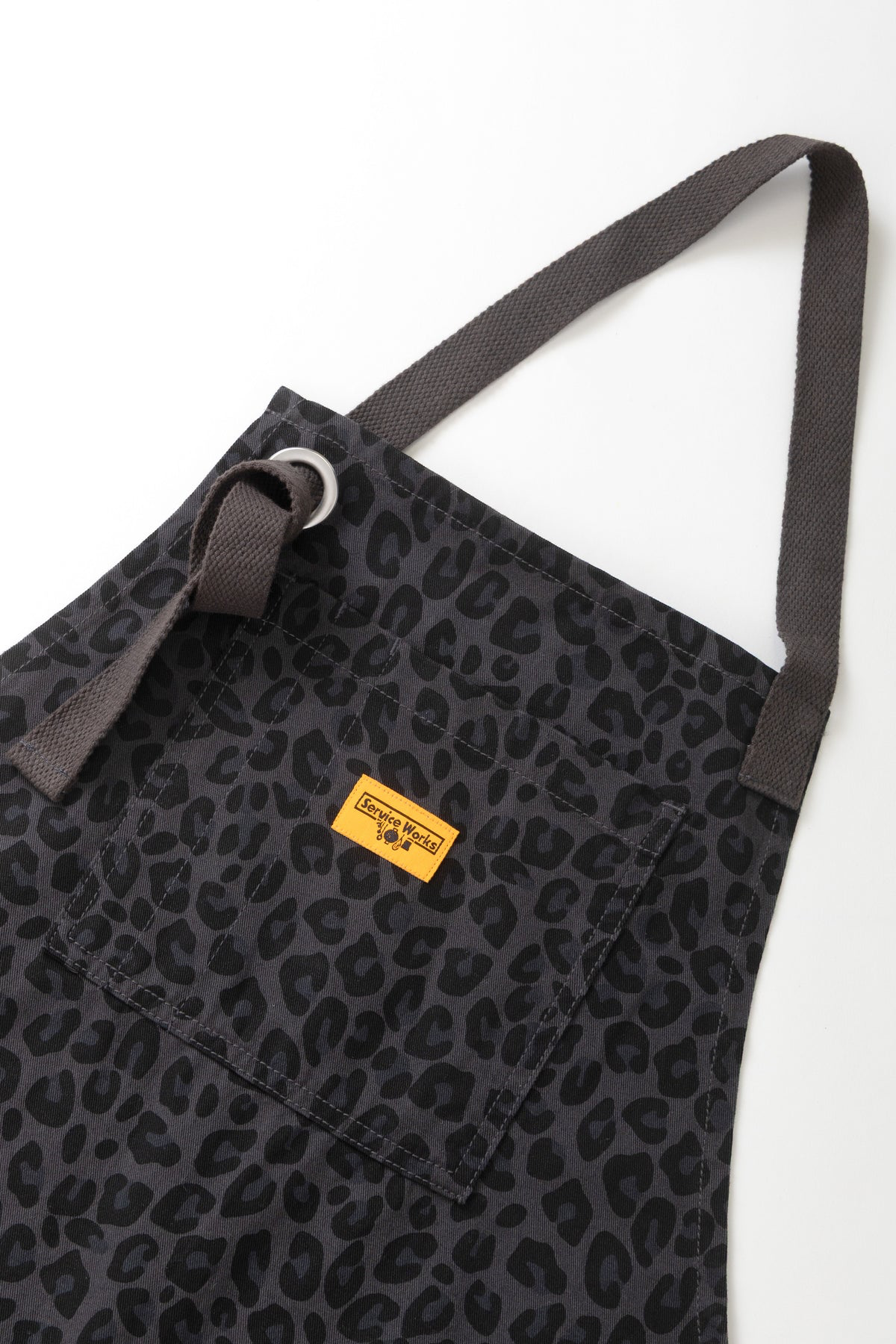 Service Works - Patterned Apron in Black Leopard
