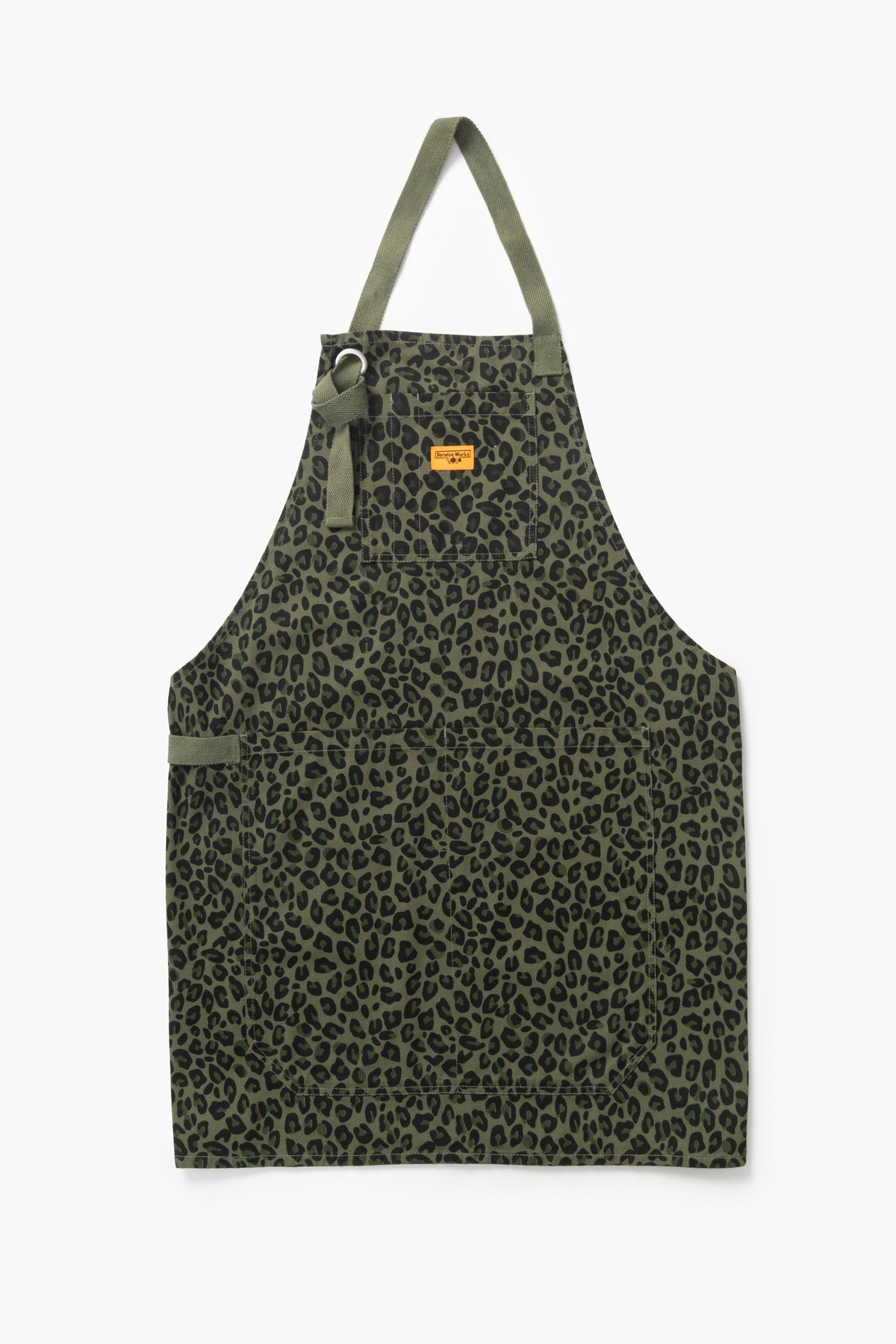 Service Works - Patterned Apron in Green Leopard