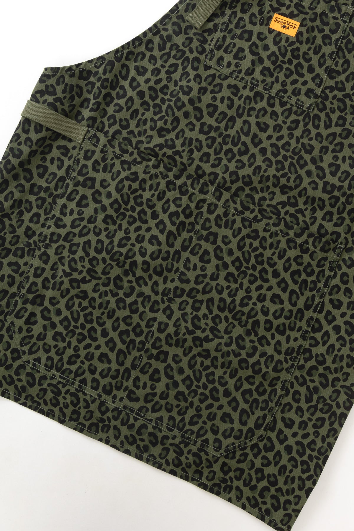 Service Works - Patterned Apron in Green Leopard