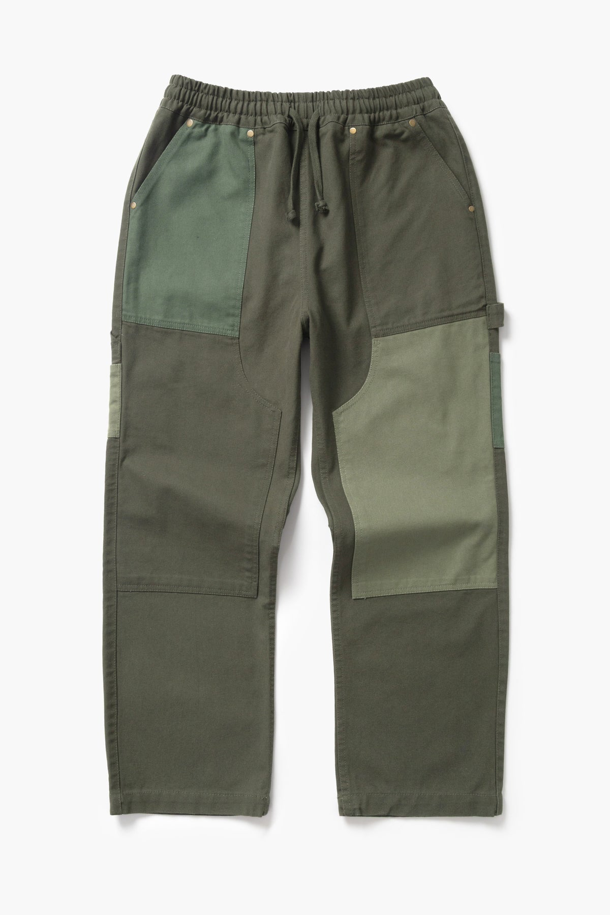 Service Works - Patchwork Utility Chef Pants in Green