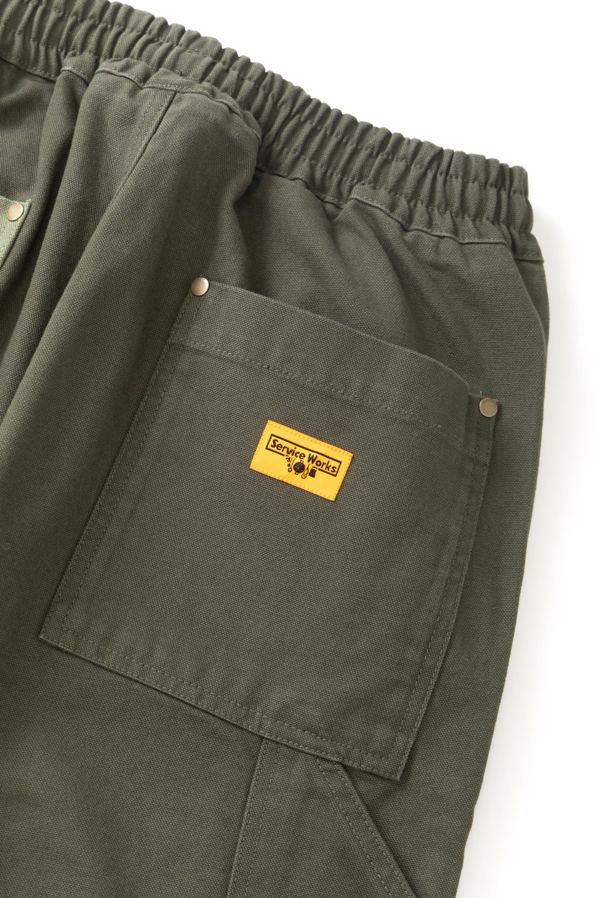 Service Works - Patchwork Utility Chef Pants in Green