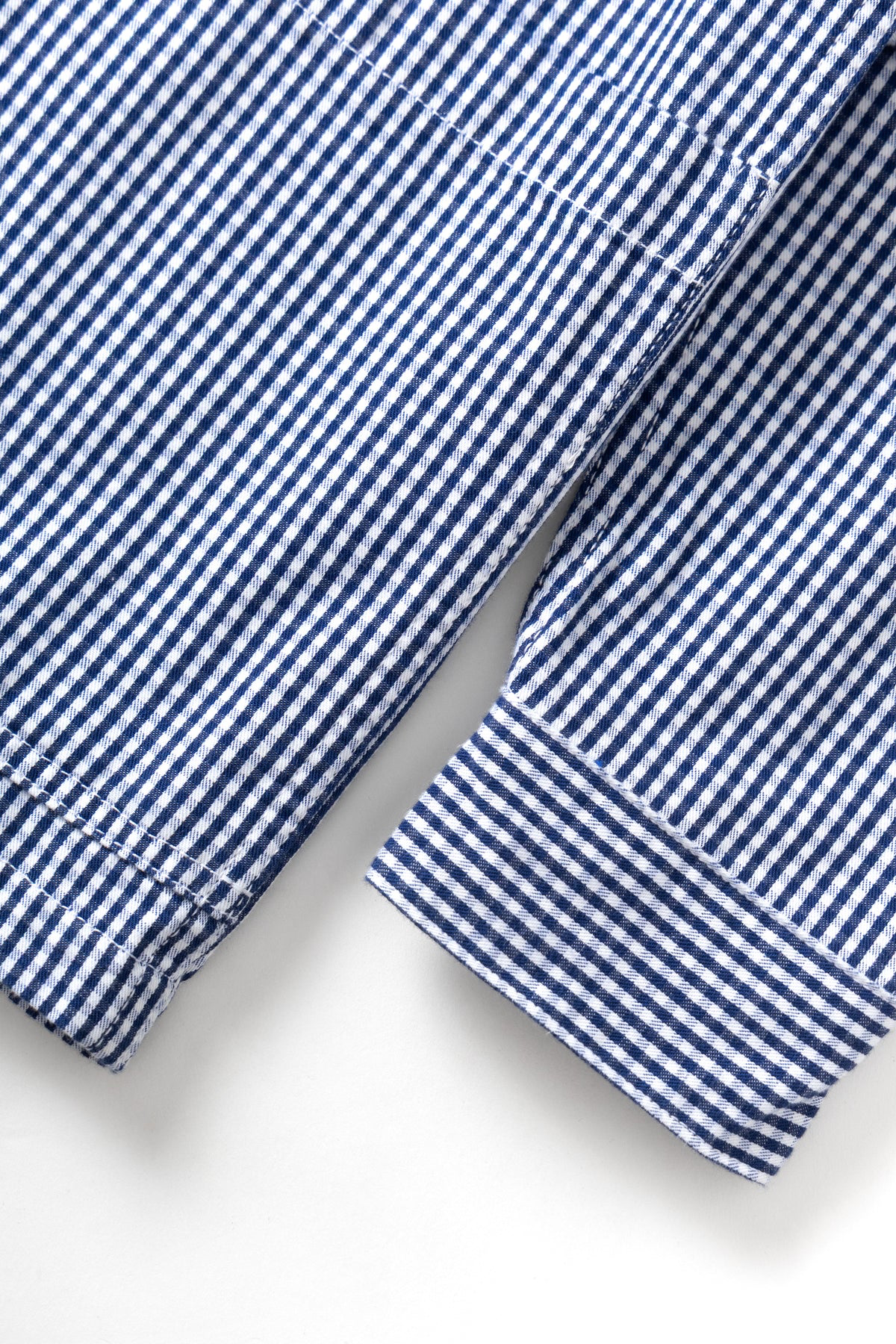 Service Works - Gingham Waiter Shirt in Blue