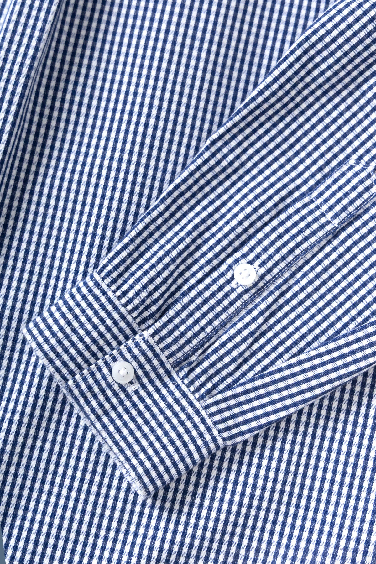 Service Works - Gingham Waiter Shirt in Blue