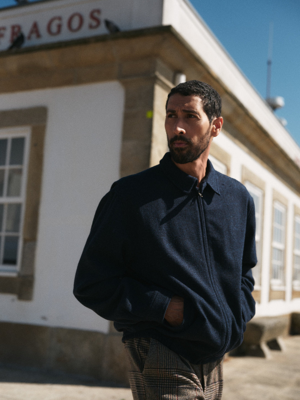 Portuguese Flannel - Aurelia Jacket in Blue