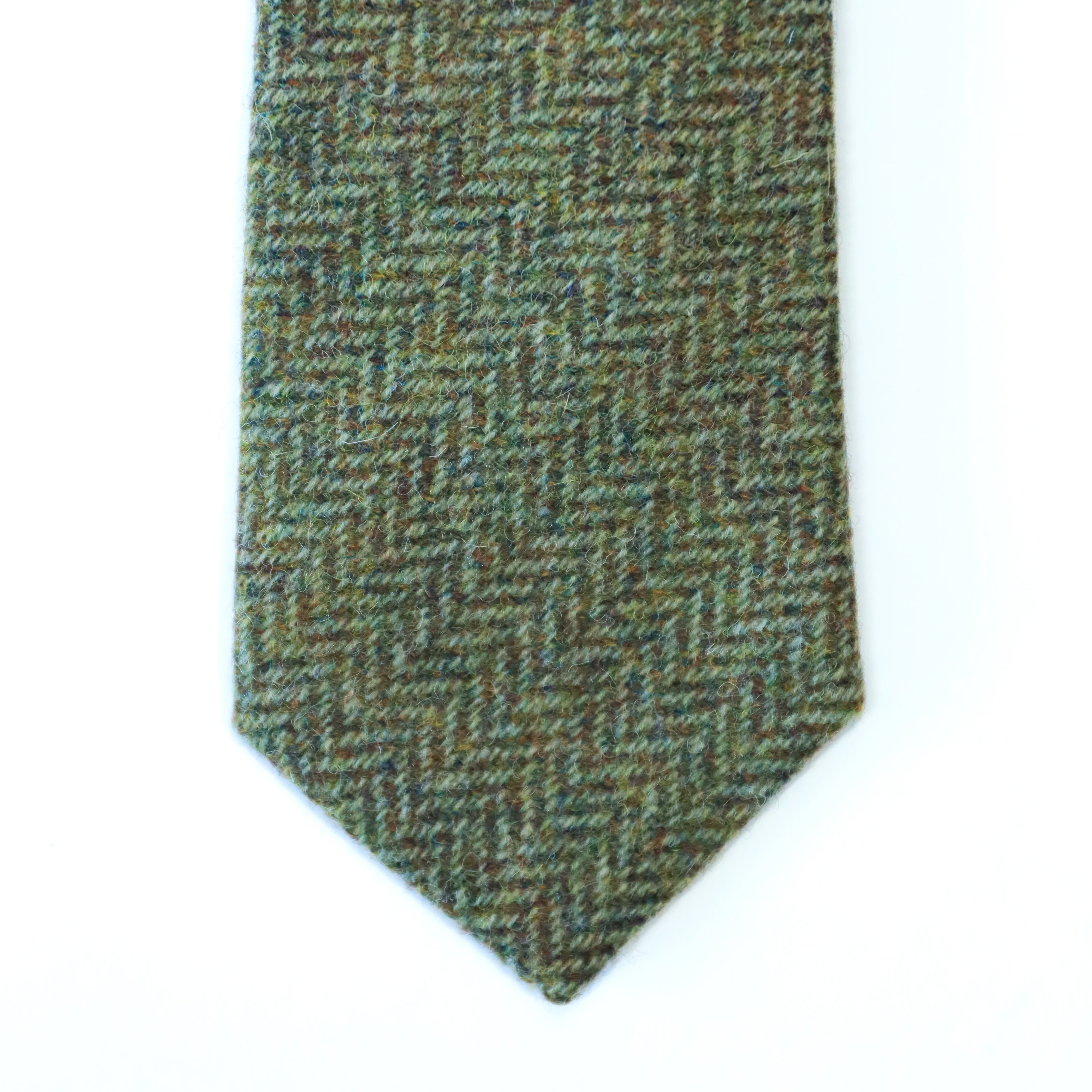 Atkinsons - Wool Herringbone Tie: Irish Moor