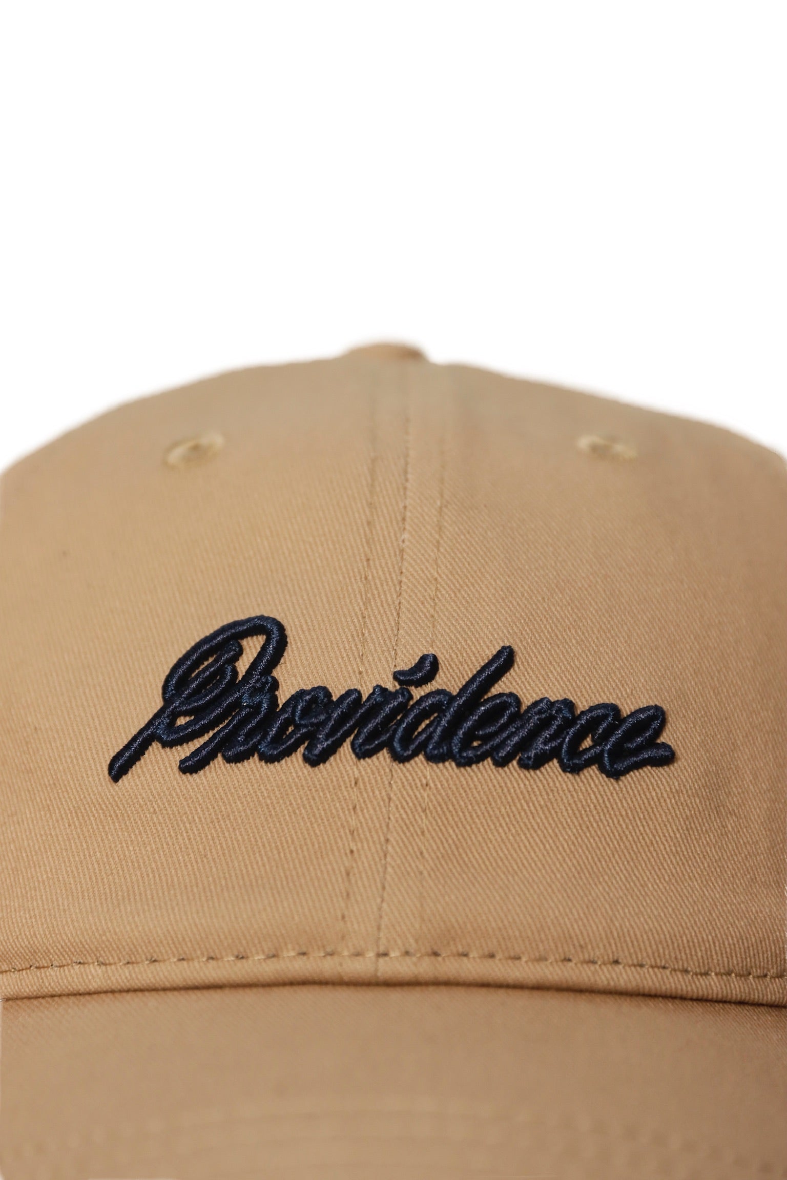 Providence - Embroidered Shop Cap in Khaki