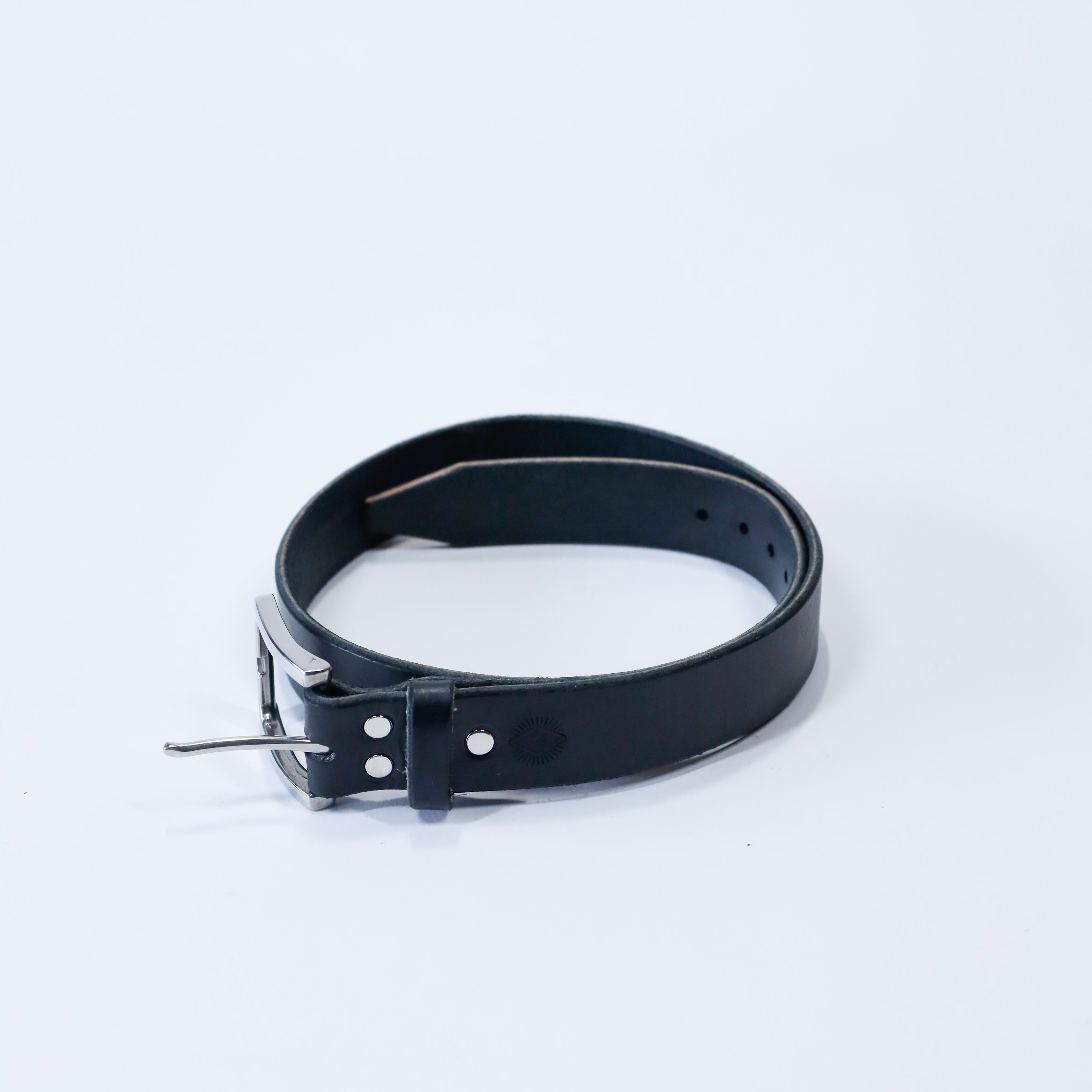 Providence - Casual Leather Belt in Black