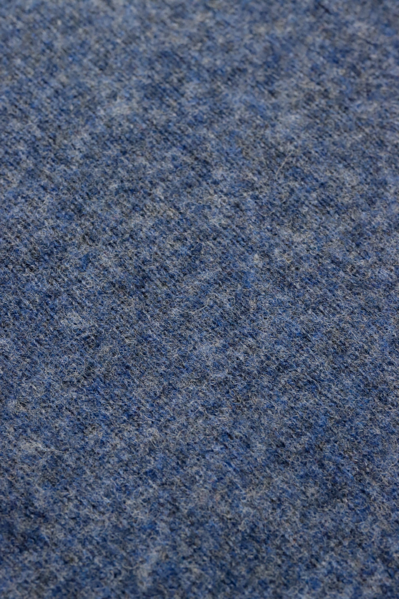 Harley of Scotland - Shaggy Raglan Sweater in Denim Blue
