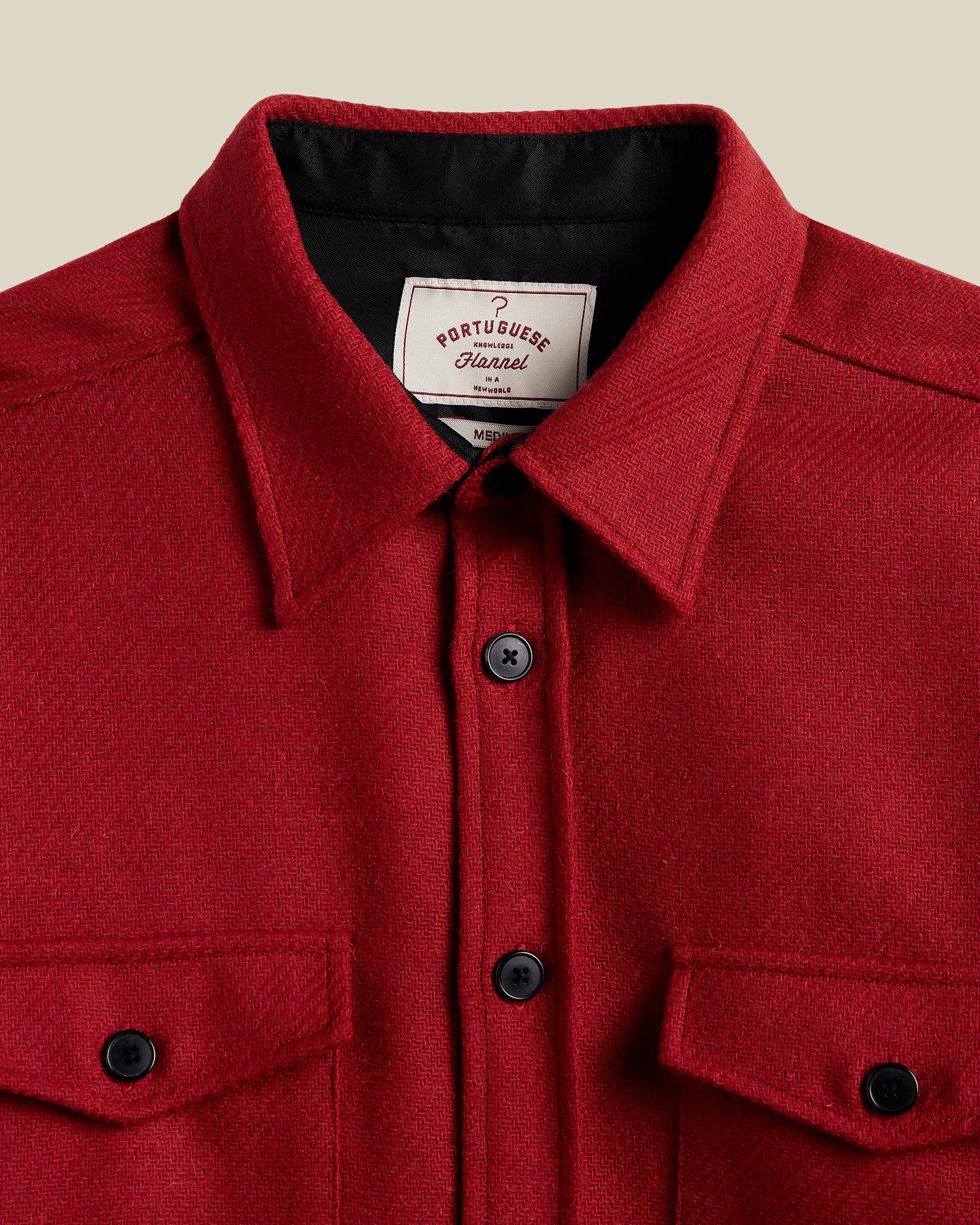 Portuguese Flannel - Red Wool Overshirt