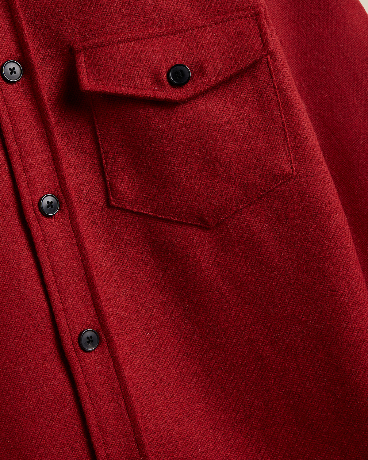 Portuguese Flannel - Red Wool Overshirt