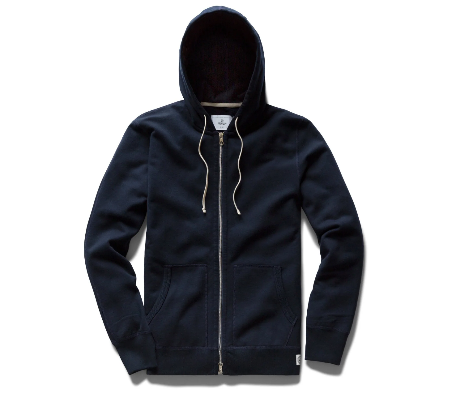 Reigning Champ - Knit Mid Weight Terry Full Zip Hoodie ~ Navy