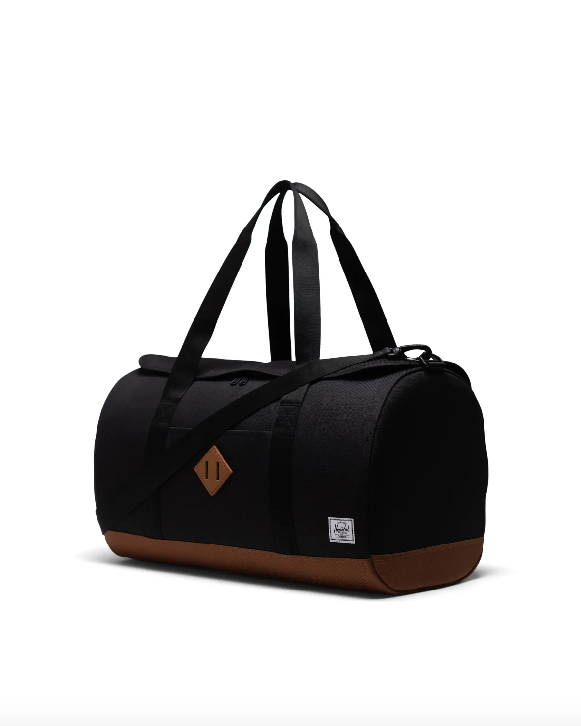 Herschel- Heritage Duffle Black/ Saddle Brown