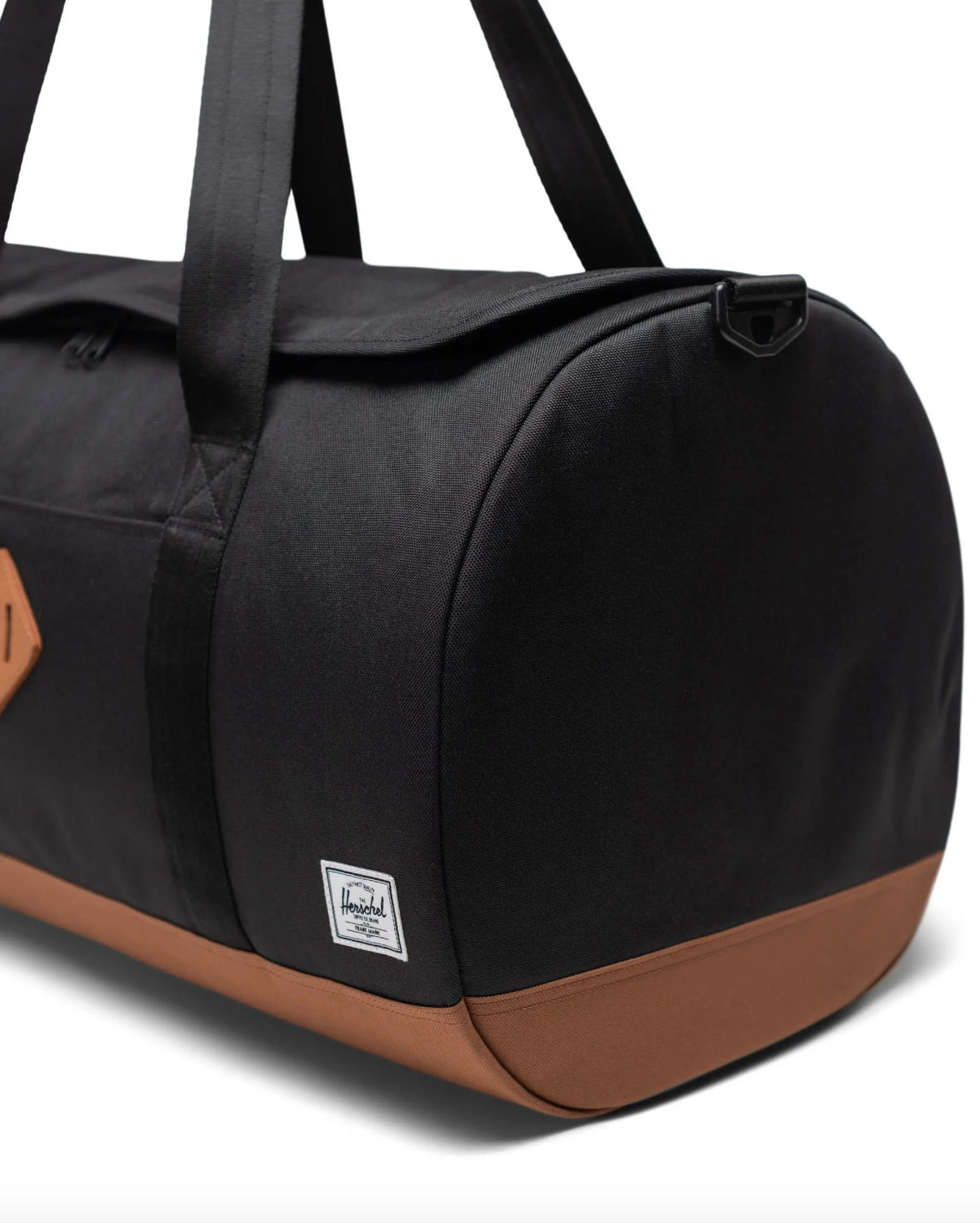 Herschel- Heritage Duffle Black/ Saddle Brown