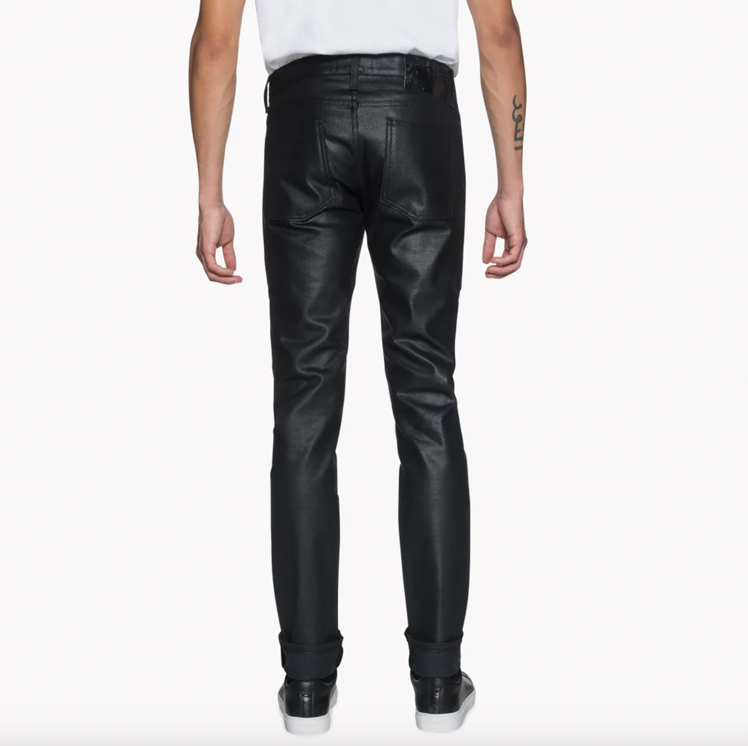 Naked & Famous- Black Waxed Stretch SuperGuy