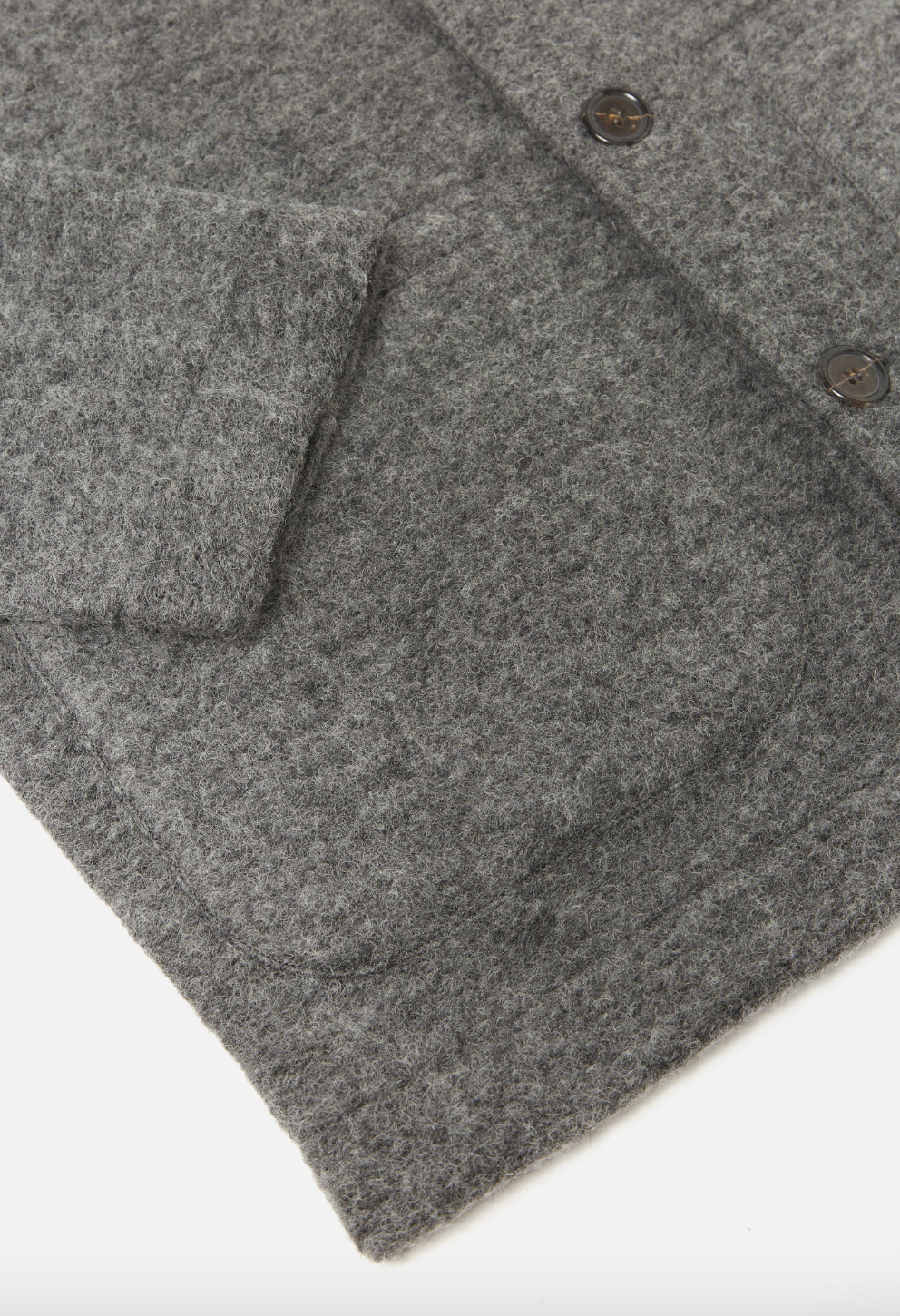 Universal Works- Field Jacket Wool Fleece Grey