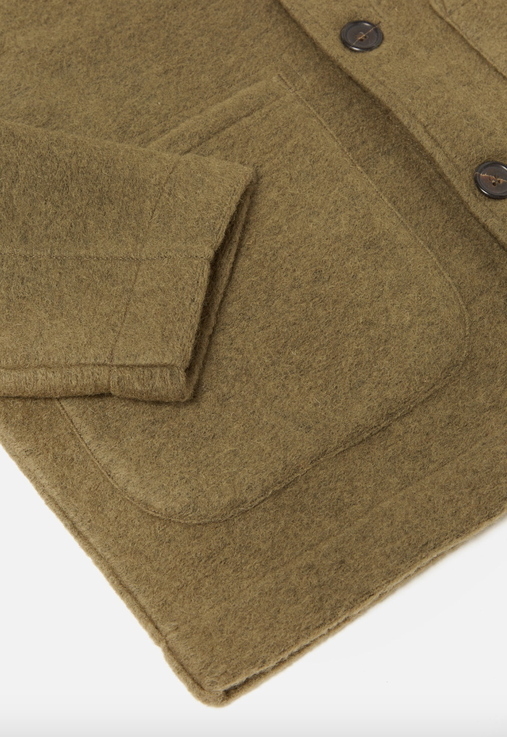 Universal Works- Field Jacket Wool Fleece Lovat