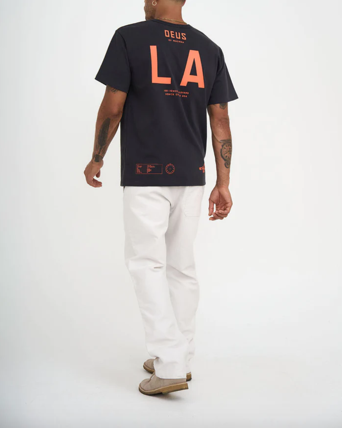 Deus Ex Machina- LA Address Tee Anthracite