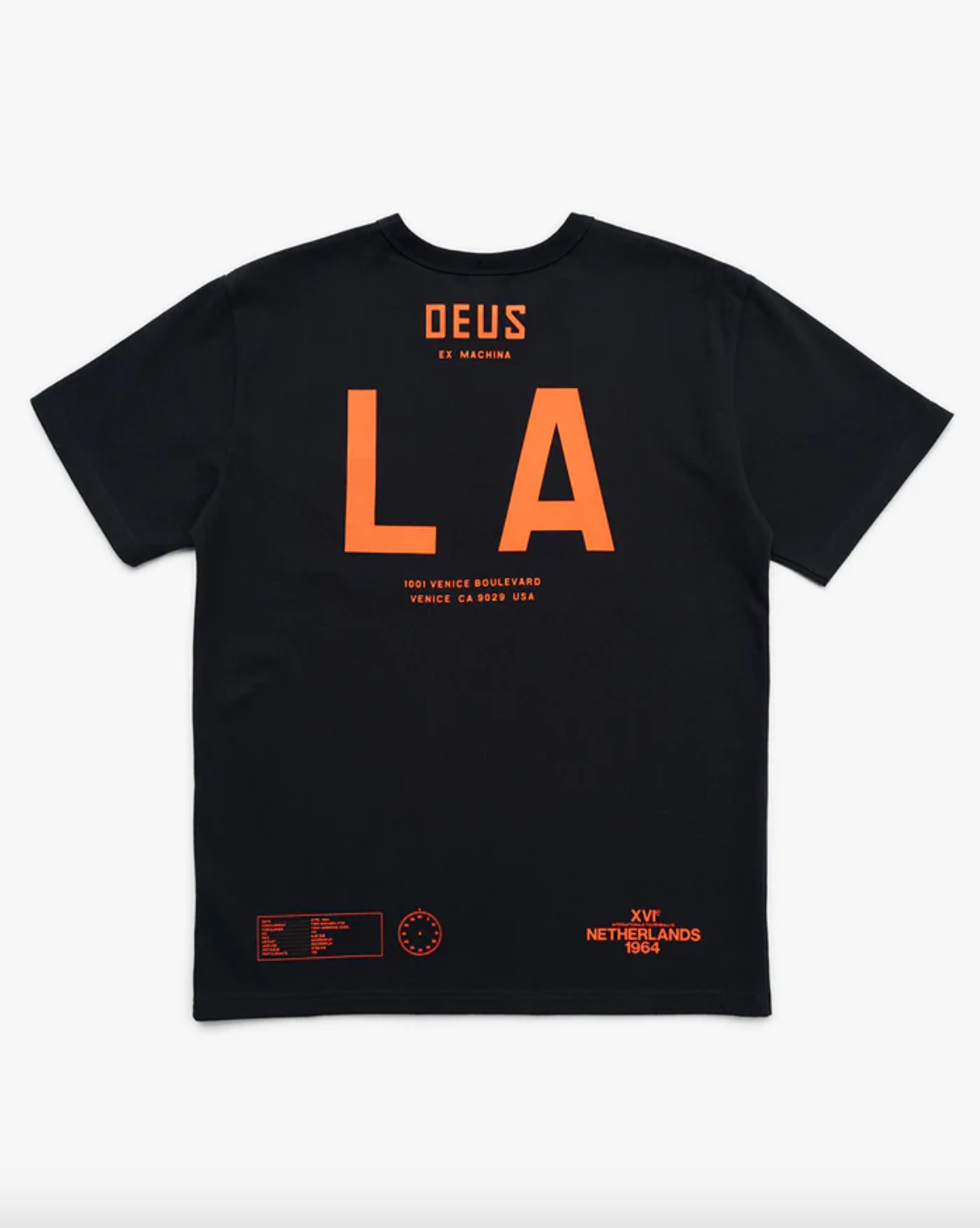 Deus Ex Machina- LA Address Tee Anthracite