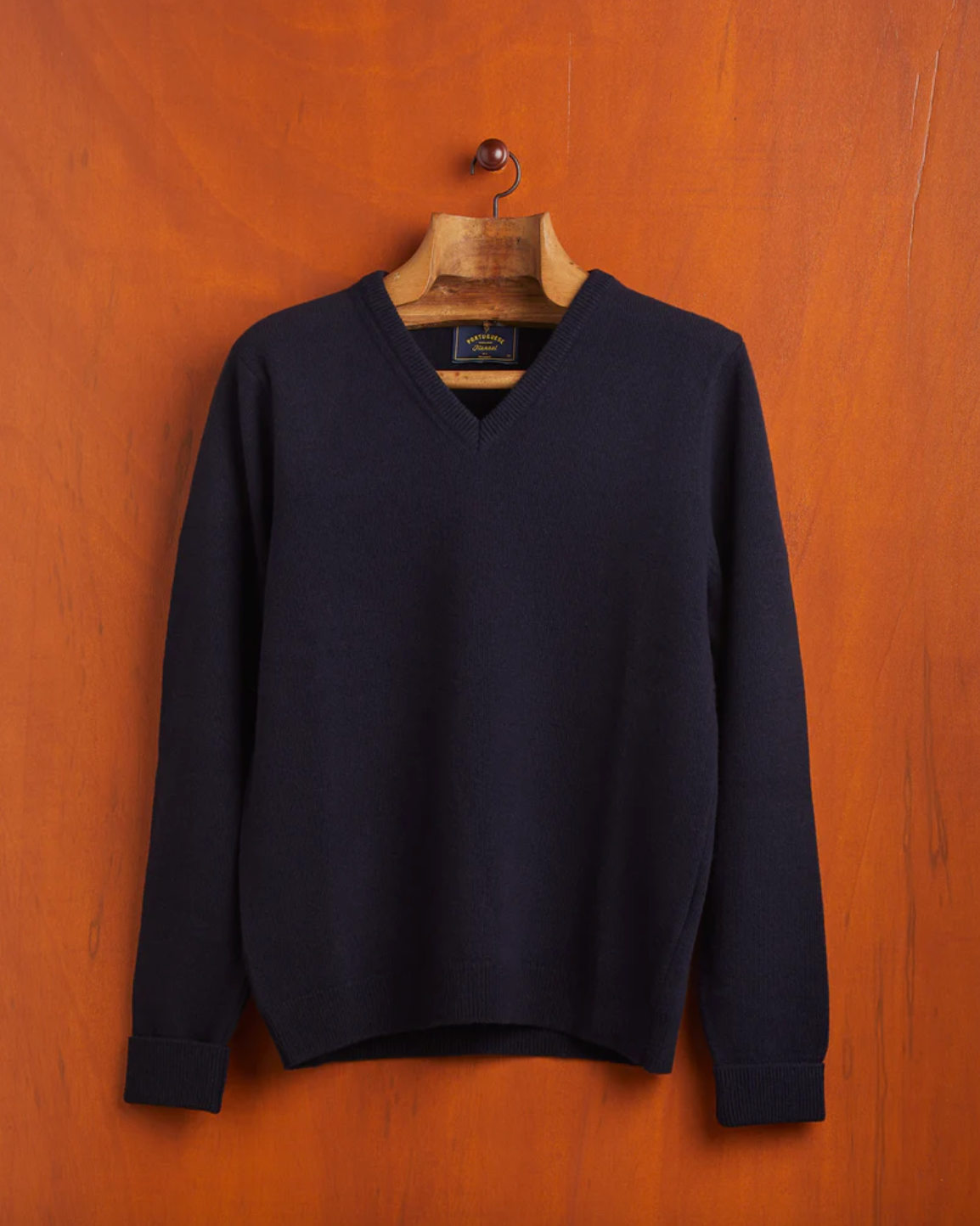 Portuguese Flannel- Extra Fine Merino Wool Sweater Vneck