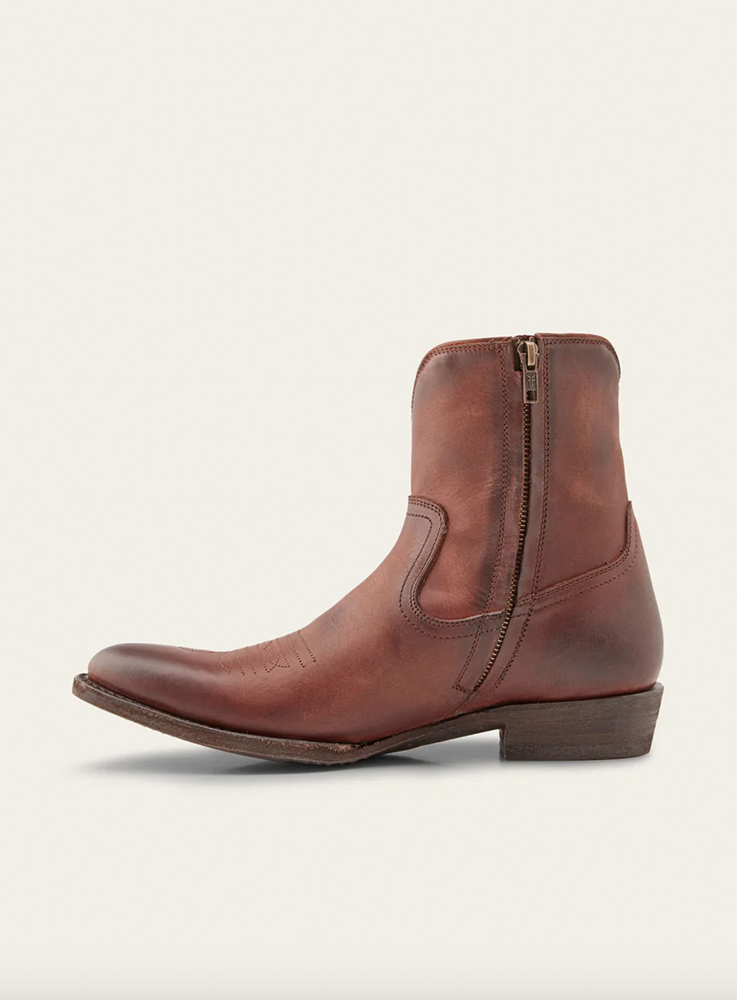 Frye Austin Leather Boots with Zip