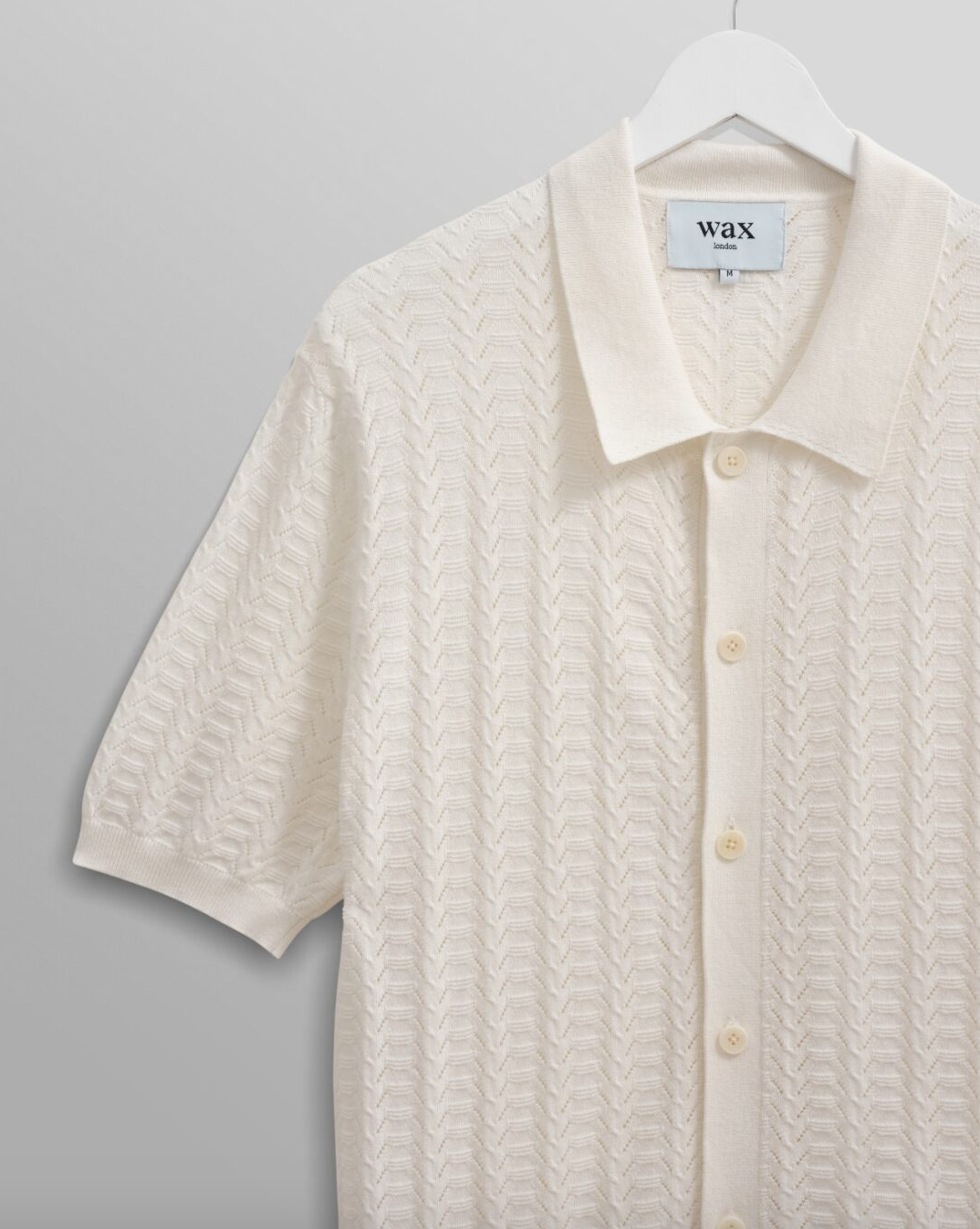 Wax London- Tellaro Shirt Pointelle Ecru