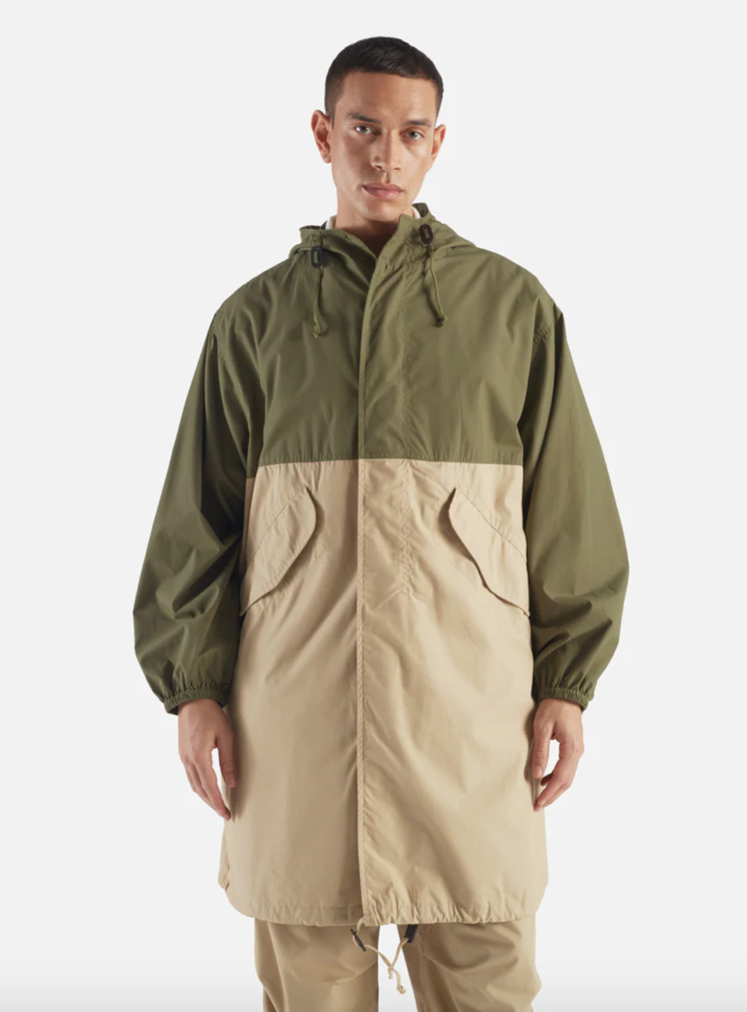 Universal Works- Beach Parka Olive/Sand