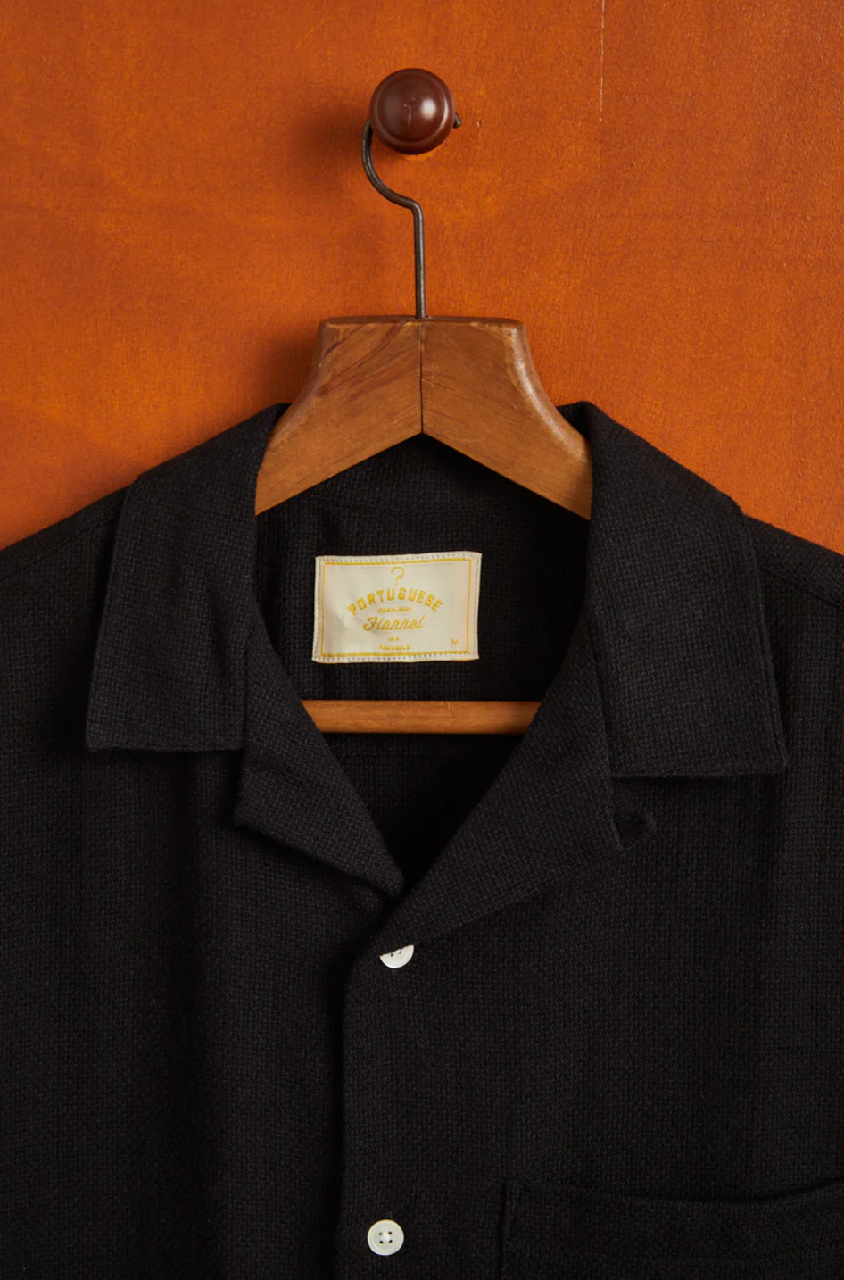 Portuguese Flannel- Pique Black