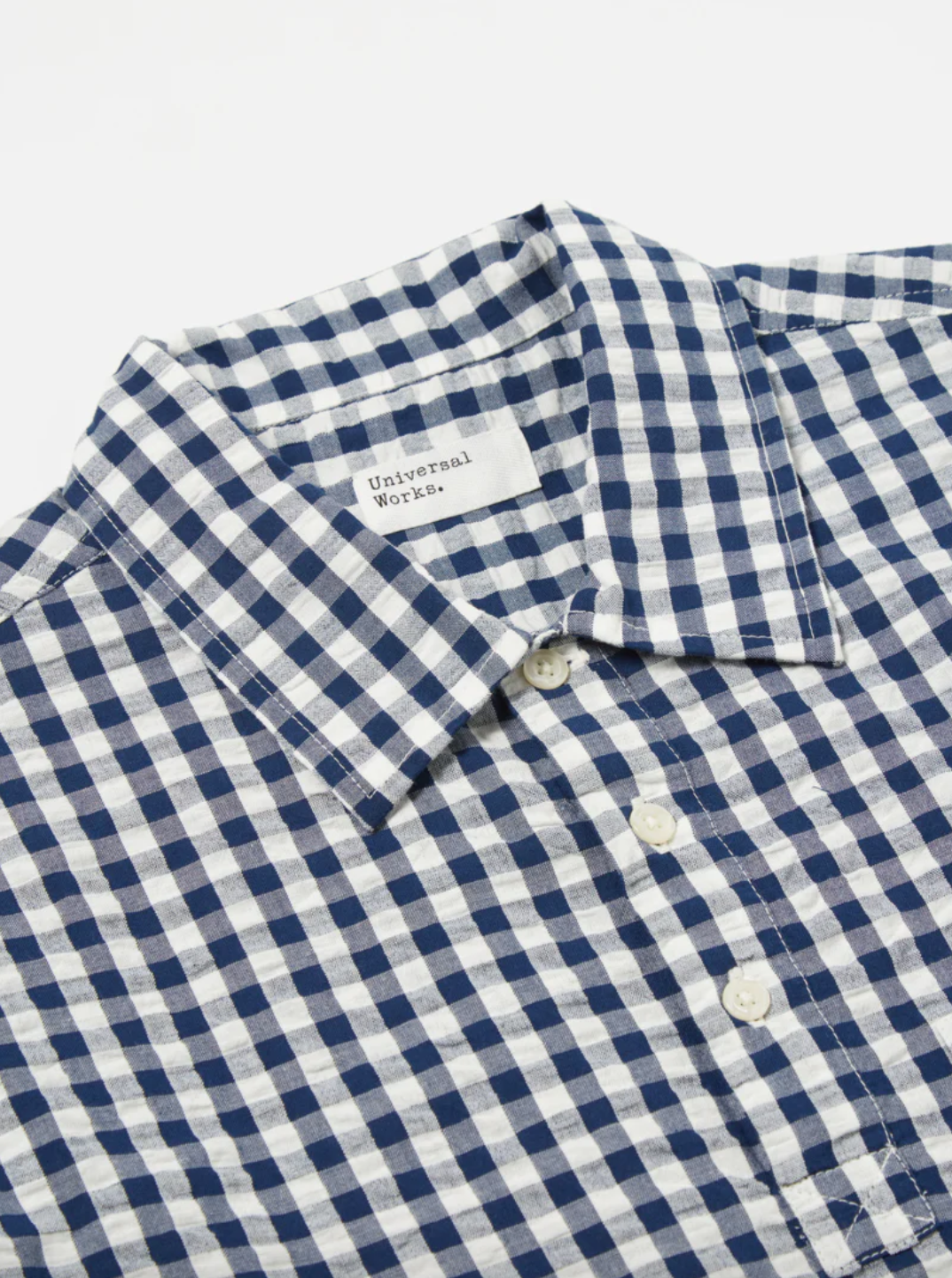 Universal Works- Pullover SS Shirt Navy