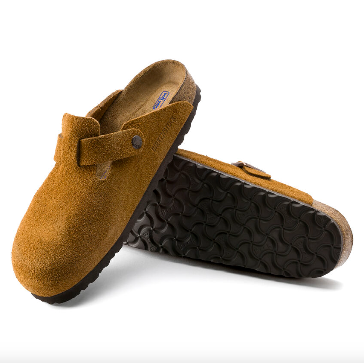 Birkenstock- Boston Soft Footbed Mink Suede