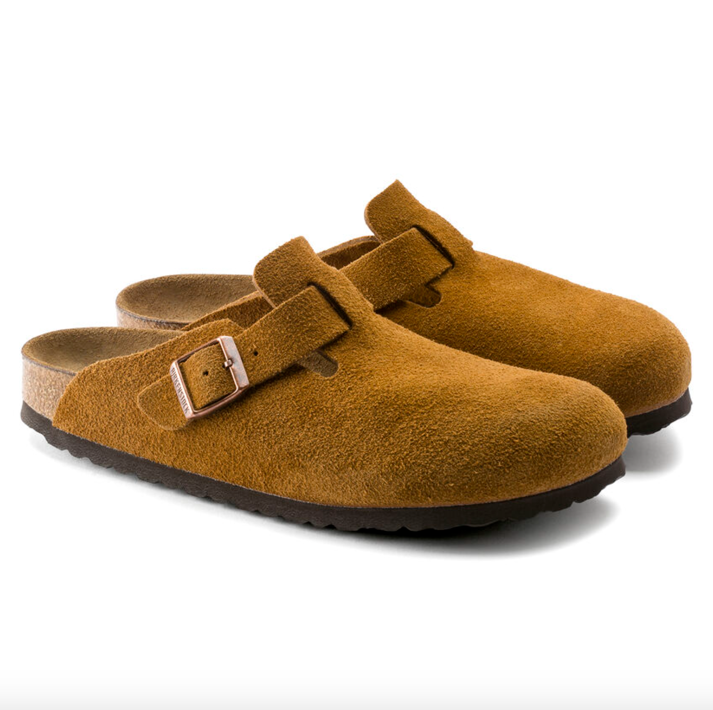 Birkenstock- Boston Soft Footbed Mink Suede