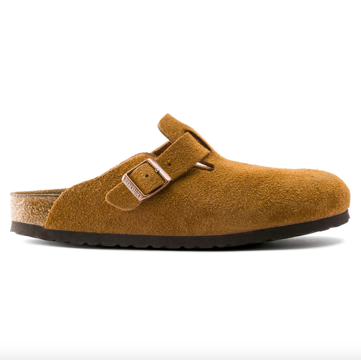 Birkenstock- Boston Soft Footbed Mink Suede