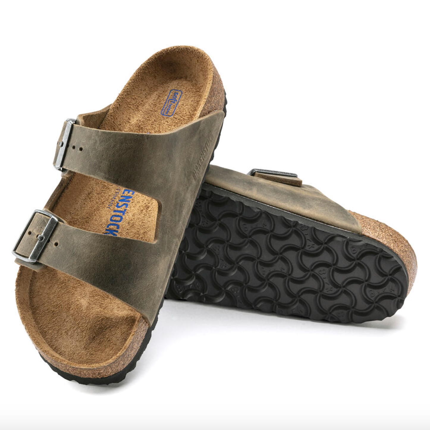 Birkenstock- Arizona Soft Footbed Faded Khaki