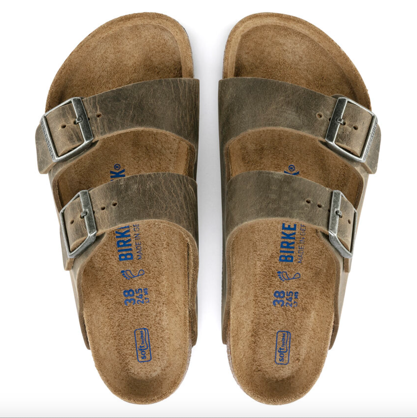 Birkenstock- Arizona Soft Footbed Faded Khaki
